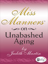 Cover image for Miss Manners